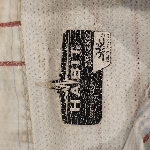 Habit Red White & Blue Plaid SPF 40+ Button-Up Shirt - Picture 9 of 11